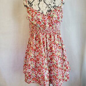 For Love & Lemons Floral Smocked Dress XL – Cottagecore Y2K Vibes